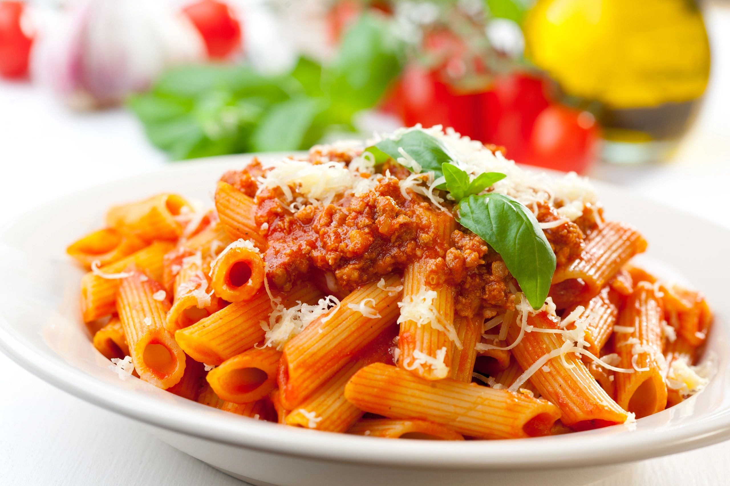 Assorted Italian cuisine served family-style